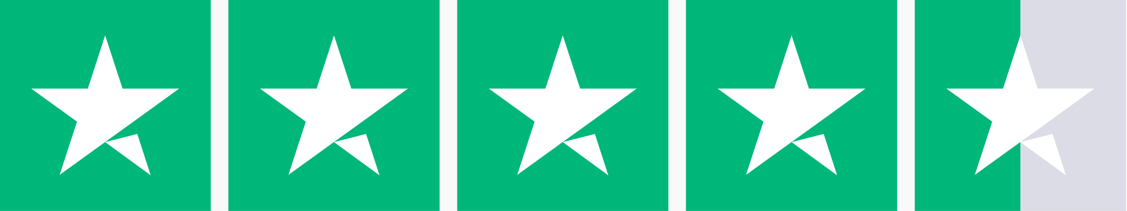 Trustpilot 4.5 star rating